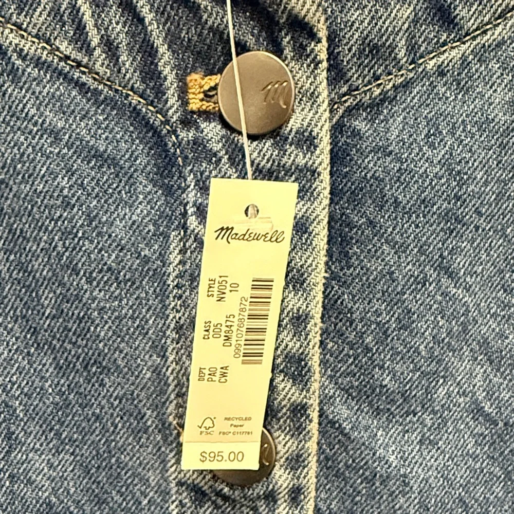 Madewell Blue Denim Sleeveless Top - Picture 2 of 4